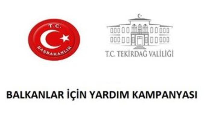 Tekirdağ&rsquo;dan Balkanlara Yardım Kampanyası