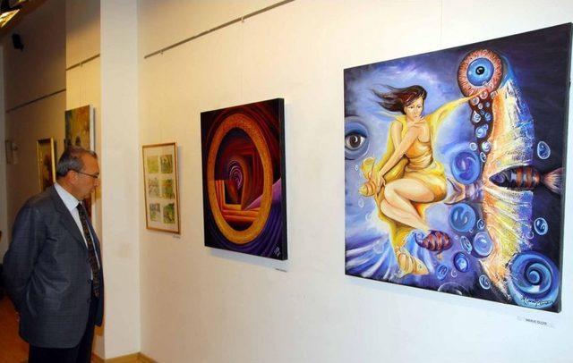 "Gaziantep Sanat&ccedil;ıları Sergisi" A&ccedil;ıldı 1