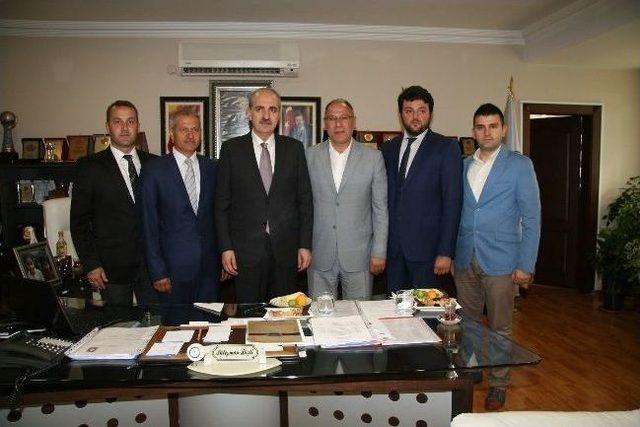 Numan Kurtulmuş, Başkan Dişli&rsquo;yi Ziyaret Etti 1
