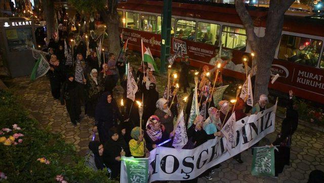 Konya da "Kud&uuml;s &Ouml;zg&uuml;r Olsun Y&uuml;r&uuml;y&uuml;ş&uuml;" 1