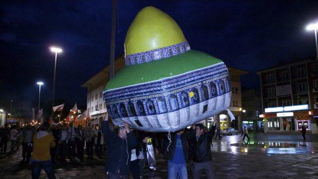 Konya da "Kud&uuml;s &Ouml;zg&uuml;r Olsun Y&uuml;r&uuml;y&uuml;ş&uuml;" 2