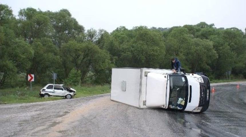 Eskişehir&rsquo;de Trafik Kazası: 1 Yaralı