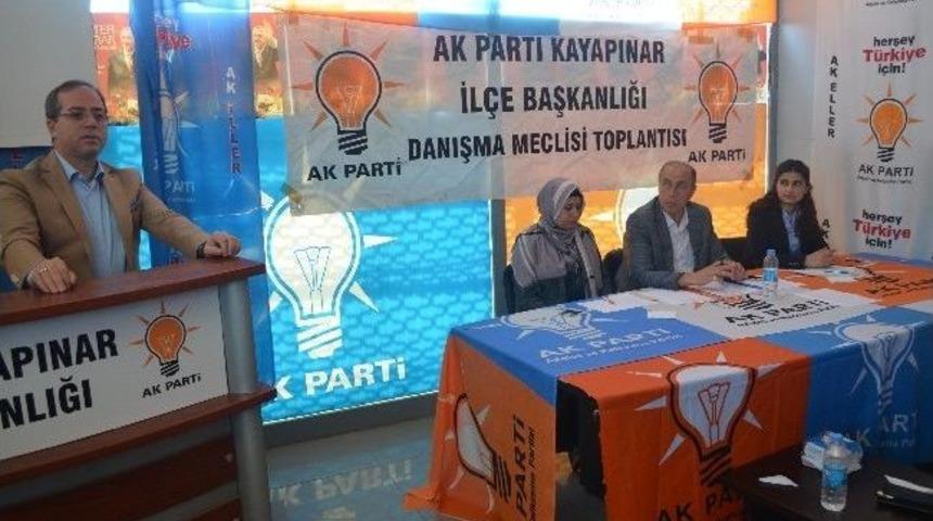 Ak Parti Kayapınar İl&ccedil;e Danışma Meclisi Toplantısı Yapıltı