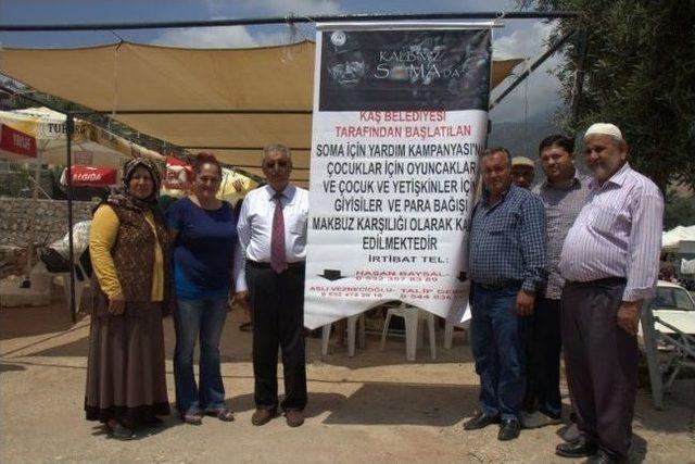 Kaş Belediyesi Soma ya Yardım İ&ccedil;in Kermes D&uuml;zenledi 1