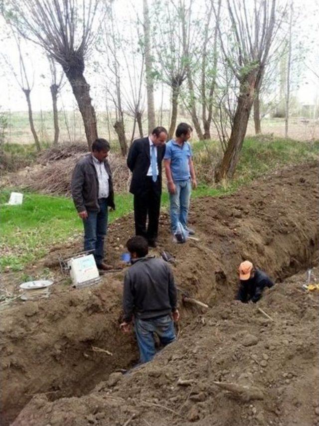 Harmantepe Köyü Altyapı Çalışmaları Sürüyor