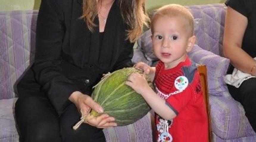 (&ouml;zel Haber) 14 Aylık Halil'den Milletvekili Nazlıaka&rsquo;ya Kavun S&uuml;rprizi