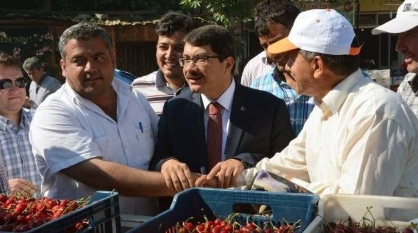 Başkan &Ccedil;elik&rsquo;ten Kirazın Merkezi Sancaklı Bozk&ouml;y&rsquo;e Ziyaret