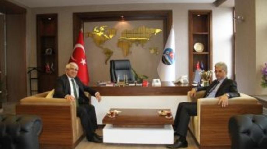 Kars Valisinden Başkan Kara&ccedil;anta&rsquo;ta Veda Ziyareti