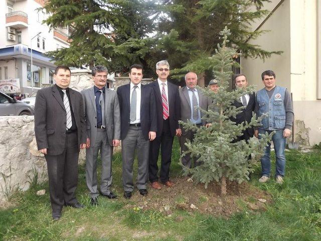 Kaymakam Şekerci, Personel Anısına Fidan Dikti