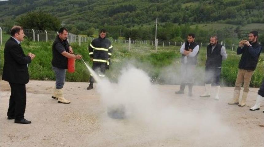 Fabrika Personeline Yangın Eğitimi