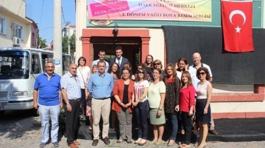 Başkan Gen&ccedil;er Palabah&ccedil;e&rsquo;de Resim Sergisine Katıldı