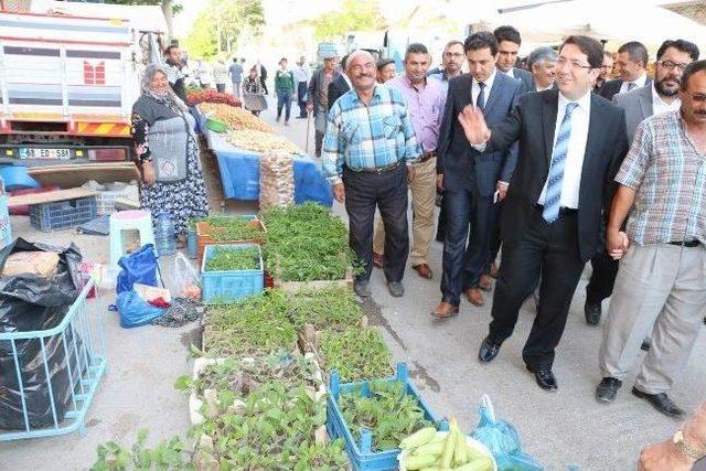 Başkan Yazgı'dan Pazar Esnafına Ziyaret