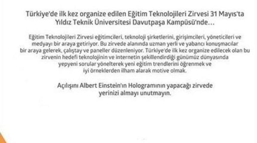 Yt&uuml;&rsquo;de Eğitim Teknolojileri Zirvesi