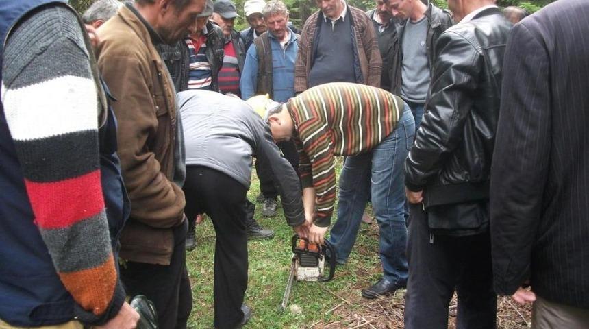 Şavşat'ta, "Ağa&ccedil; Kesme Ve Boylama Operat&ouml;r&uuml;" Kursu A&ccedil;ıldı