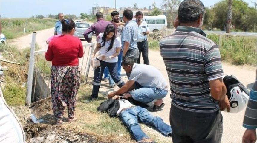 Motosiklet K&ouml;pr&uuml;n&uuml;n Korkuluğuna &Ccedil;arptı: 1 Yaralı