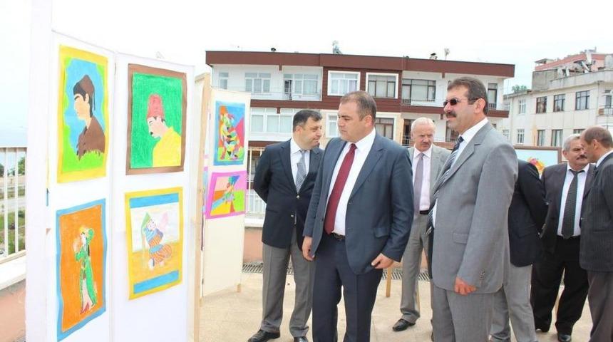 G&ouml;rele'de Fen Laboratuvarı Ve Resim Sergisi A&ccedil;ılışı