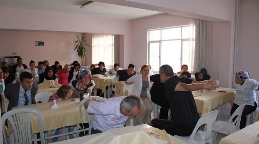 Korkuteli&rsquo;nde İş Yeri Egzersizleri Projesi Devam Ediyor