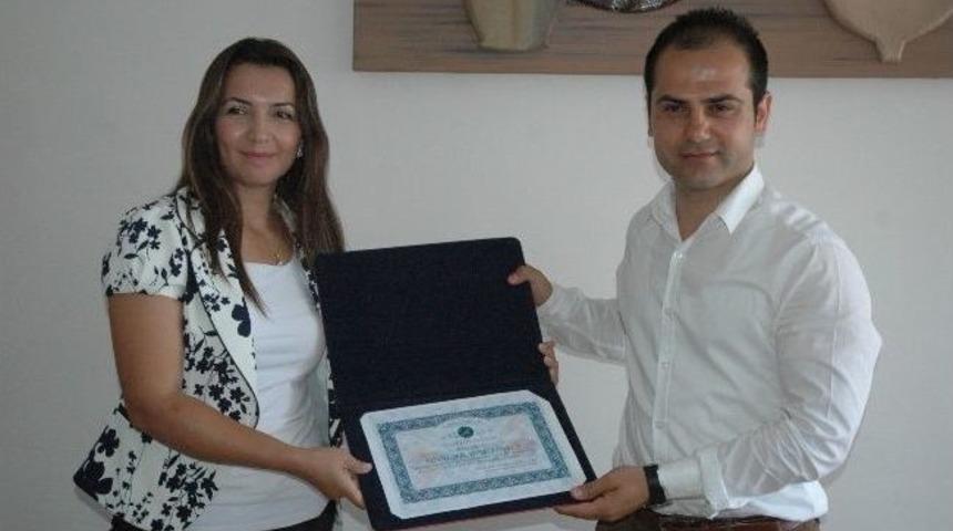 Manavgat Meslek Y&uuml;ksek Okulu&rsquo;ndan Firmalara Teşekk&uuml;r Belgesi