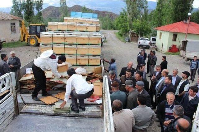 Köylülere Arı Kovanı Dağıtıldı