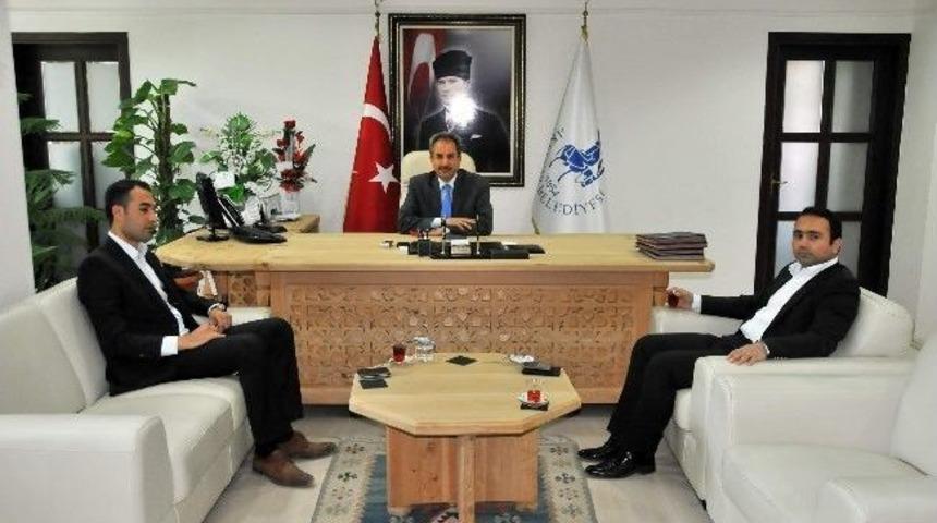 Kaymakamlardan Başkan Akkaya&rsquo;ya Ziyaret
