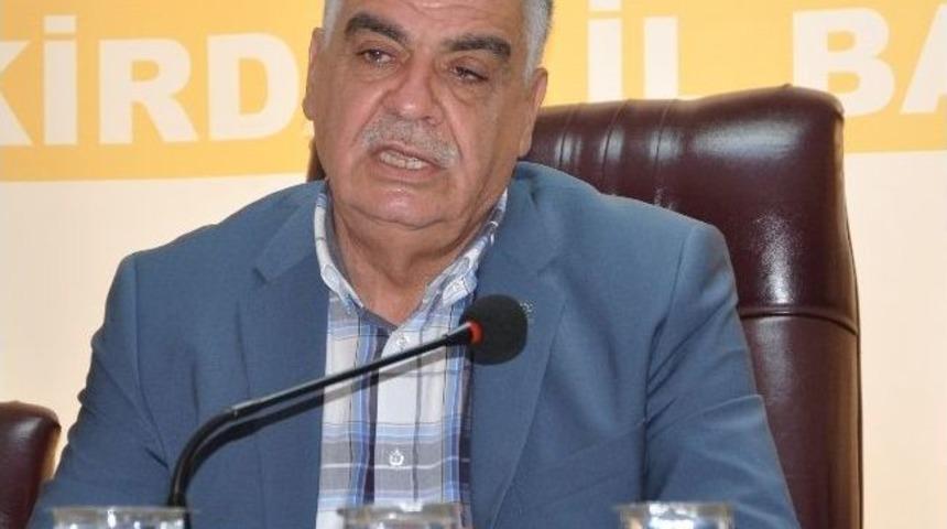 Ak Parti Tekirdağ İl Başkanı Ahmet Kambur İstifa Etti
