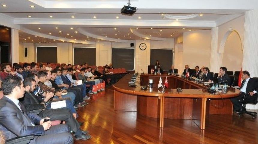 Bakan Yılmaz, Bing&ouml;l &Uuml;niversitesi &Ouml;ğrencilerini Kabul Etti