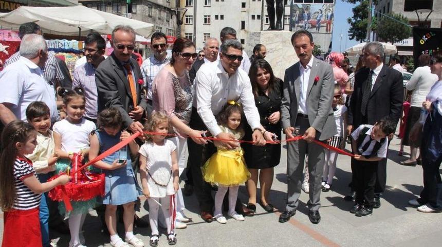 Pazar'da Okul &Ouml;ncesi &Ouml;ğrencilerin Yıl Sonu Sergisi