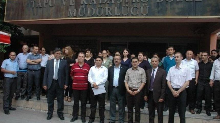 Tapu Kadastro &Ccedil;alışanları İş Takip&ccedil;i Saldırısından Şikayet&ccedil;i