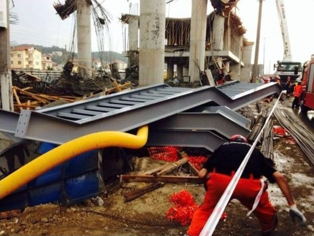 Sakarya&rsquo;da Hızlı Tren İnşaatında &Ccedil;&ouml;kme: 5 Yaralı