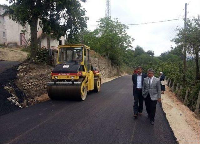 Kaymakam Pekmez, Sıcak Asfalt Çalışmalarını Yerinde İnceledi