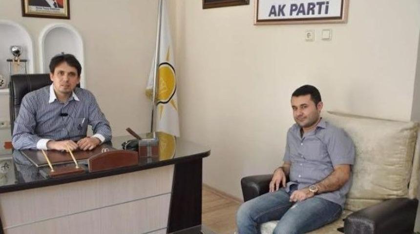 K&uuml;&ccedil;&uuml;k İbo&rsquo;dan Ak Parti Efeler İl&ccedil;e Başkanı G&ouml;khan &Ouml;kten&rsquo;e Ziyaret