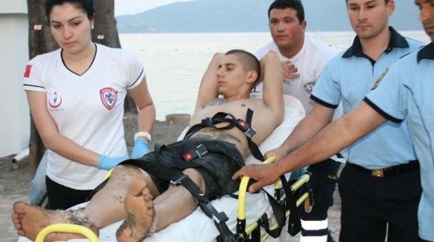 Sarhoş Bulgar Dere Yatağını Yol Zannedip Atladı