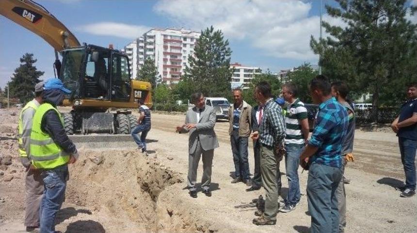 Akdoğan, Yol Çalışmalarını İnceledi