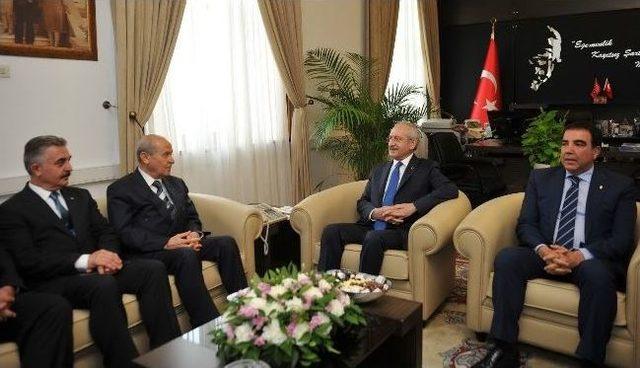 Bahçeli’den Kılıçdaroğlu’na Çatı Aday Ziyareti