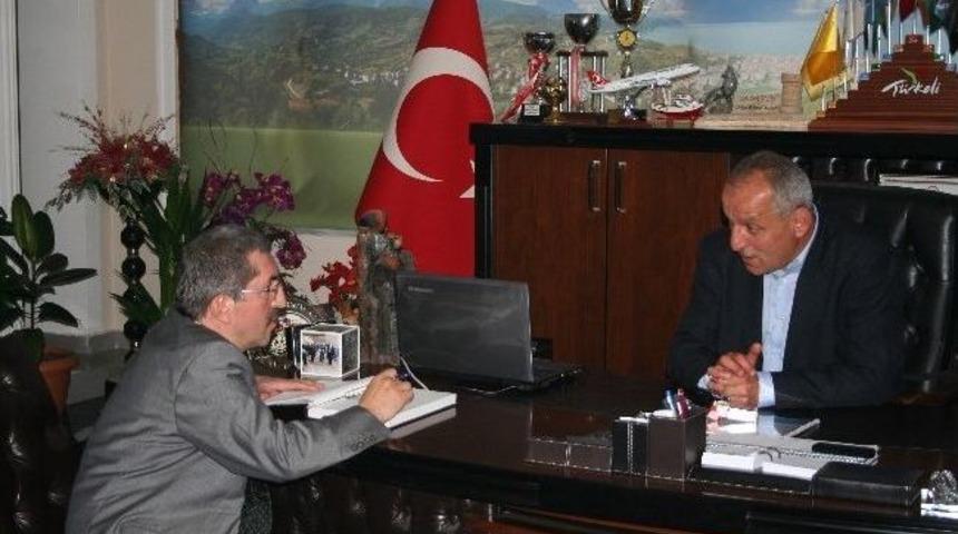 Başkan Vergili T&uuml;rkeli Belediyesini Ziyaret Etti