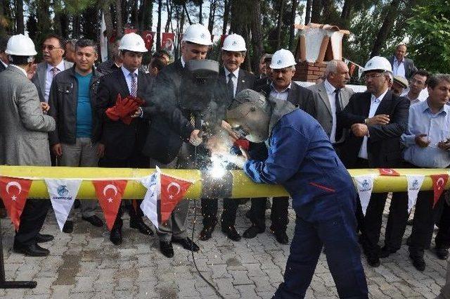 Yatağan’da Altın Kaynak Töreni