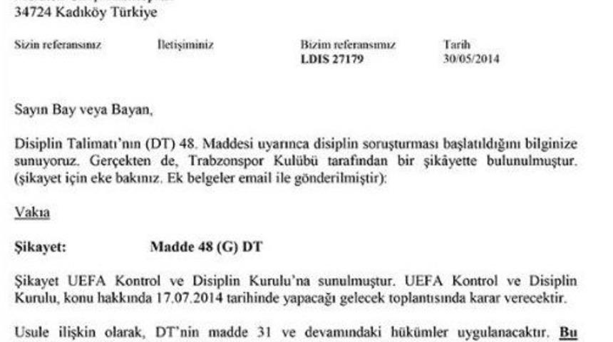 Trabzonspor&rsquo;dan Belgeli A&ccedil;ıklama