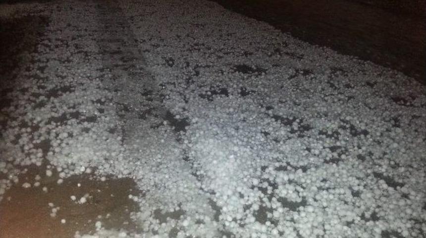 İskilip&rsquo;te Dolu Yağışı