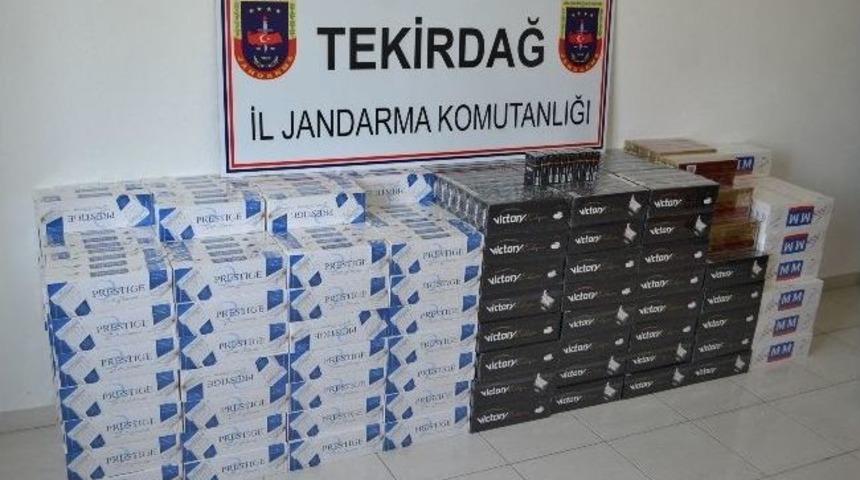 Jandarmadan Ka&ccedil;ak Sigara Operasyonu