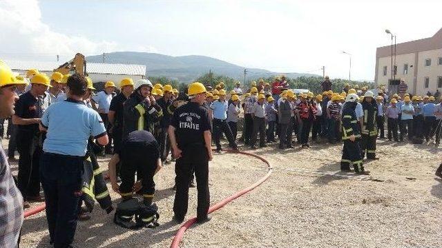 Kütahya'da Gerçek Gibi Yangın Tatbikatı