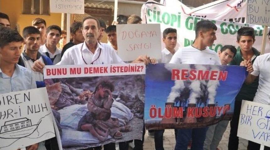 Silopili Engellilerden Termik Santral Tepkisi