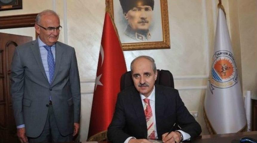 Numan Kurtulmuş, Başkan Yılmaz'ı Ziyaret Etti