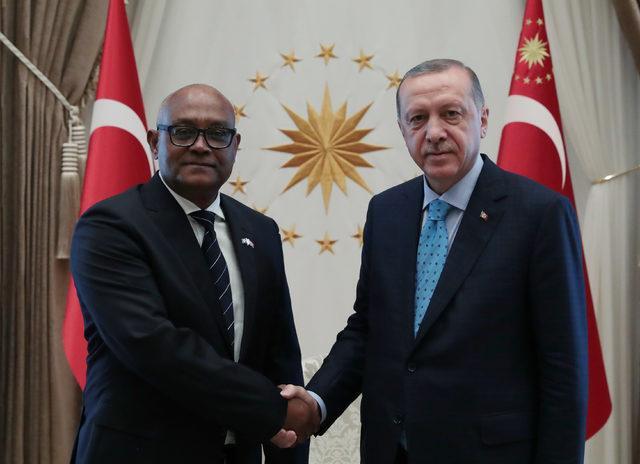 Cumhurbaşkanı Erdoğan'a, Angola Büyükelçisi Patricio'dan güven mektubu