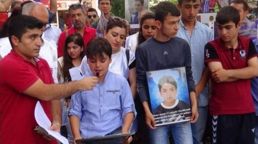 İhd, &Ccedil;ocuk Şiddetini &Ccedil;ocuklarla Protesto Etti