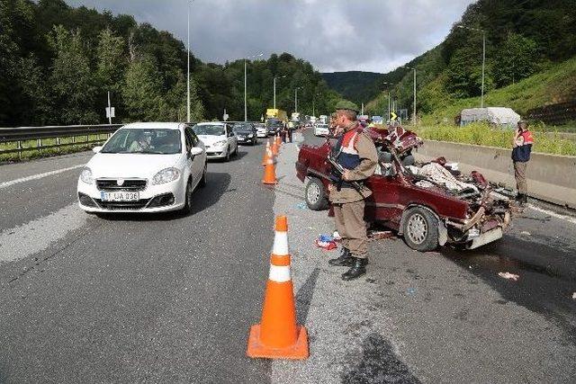 Bolu Dağı’nda Trafik Kazası: 1 Ölü, 2 Yaralı