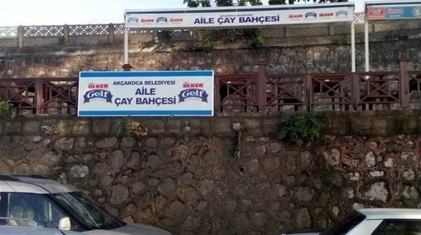 Ak&ccedil;akoca'da Halkın &Ccedil;ay Bah&ccedil;esi, Belediye Aile &Ccedil;ay Bah&ccedil;esi Oldu