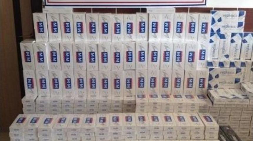 Erzurum&rsquo;da 8 Bin 820 Paket Ka&ccedil;ak Sigara Ele Ge&ccedil;irildi
