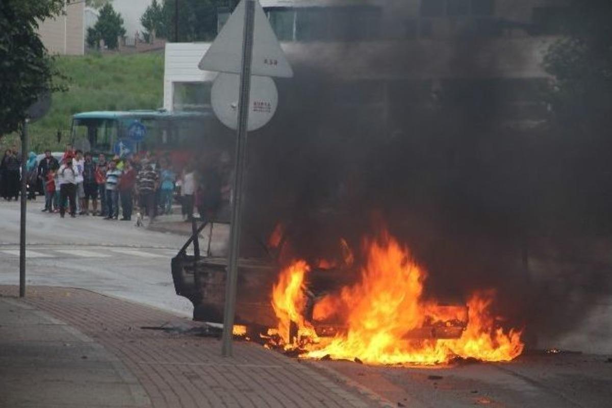 Lpg'li Otomobil Alev Alev Yandı...