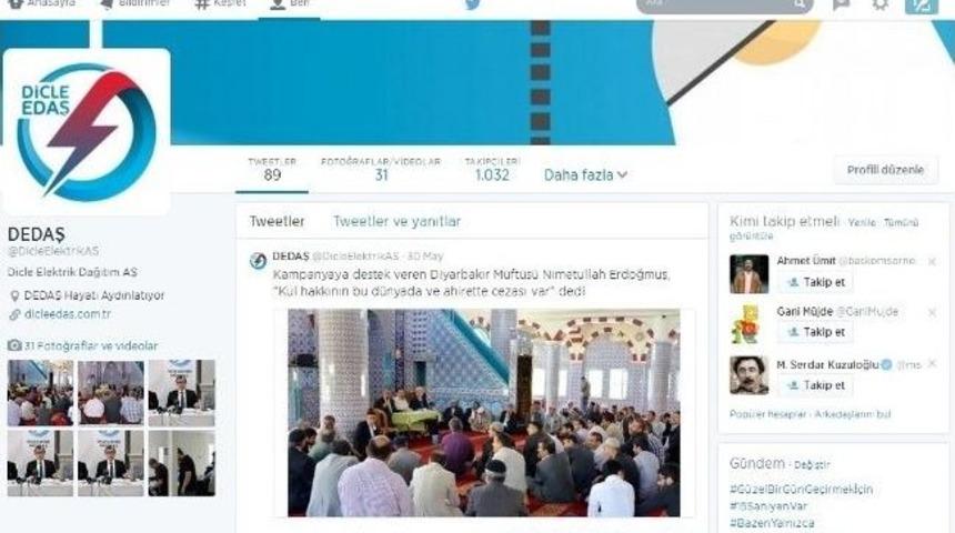 Dicle Elektrik Sosyal Medyada