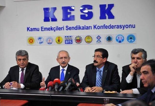 Kılıçdaroğlu, Kesk’i Ziyaret Etti